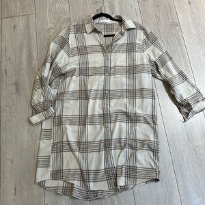 Oak and Fort flannel shirt dress